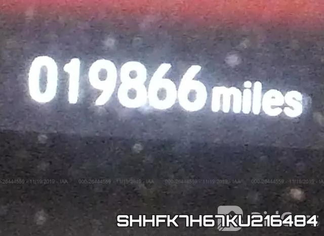 SHHFK7H67KU216484 фото 7