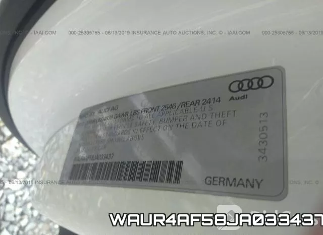 WAUR4AF58JA033437 фото 10