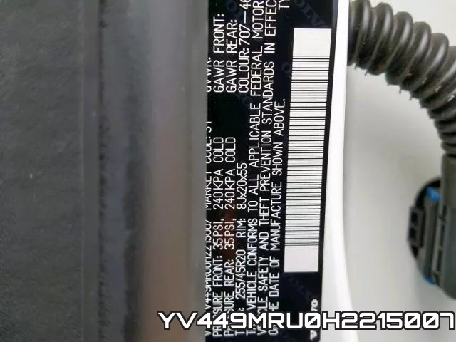YV449MRU0H2215007 фото 2