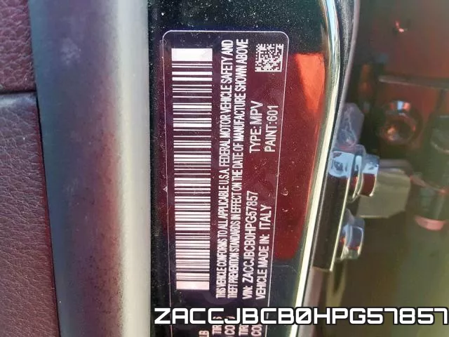 ZACCJBCB0HPG57857 фото 2
