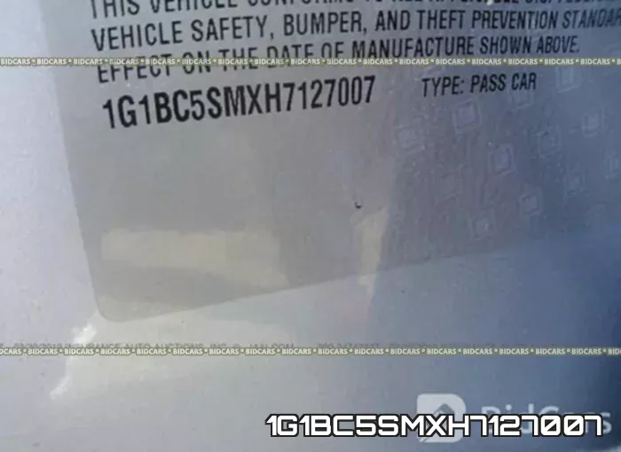 1G1BC5SMXH7127007 фото 10