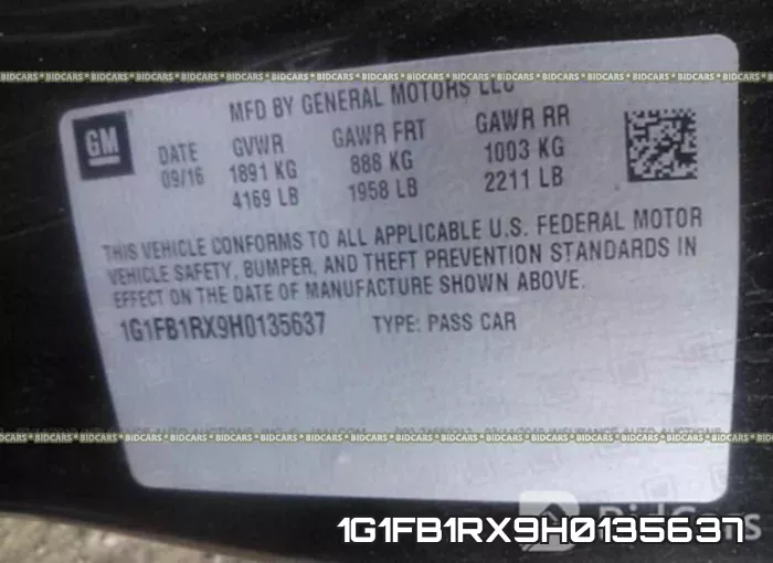 1G1FB1RX9H0135637 фото 10
