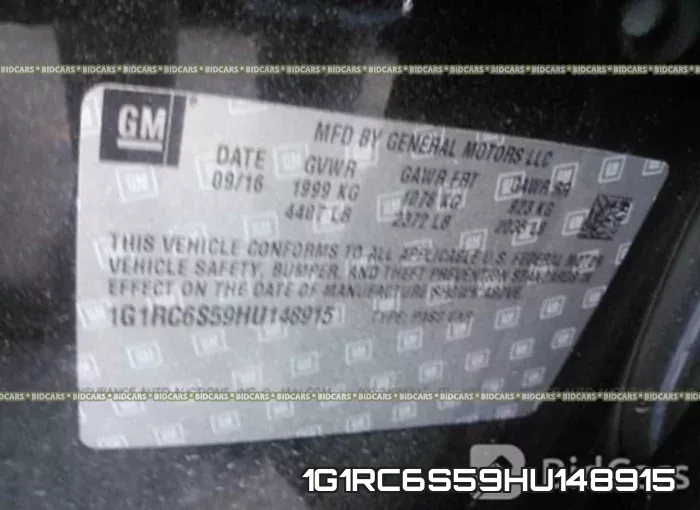 1G1RC6S59HU148915 фото 10