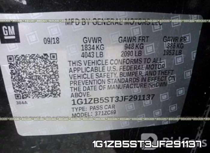 1G1ZB5ST3JF291137 фото 10