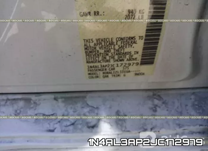 1N4AL3AP2JC172979 фото 10