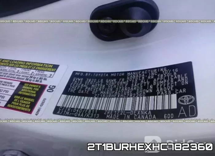 2T1BURHEXHC782360 фото 10