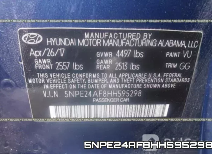 5NPE24AF8HH595298 фото 10