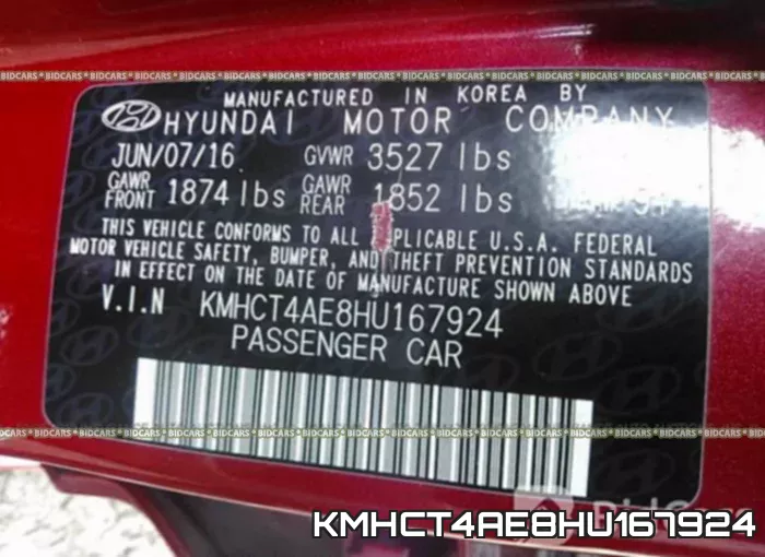 KMHCT4AE8HU167924 фото 10