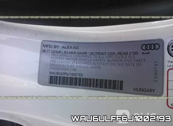 WAU6ULFF6J1002193 фото 10
