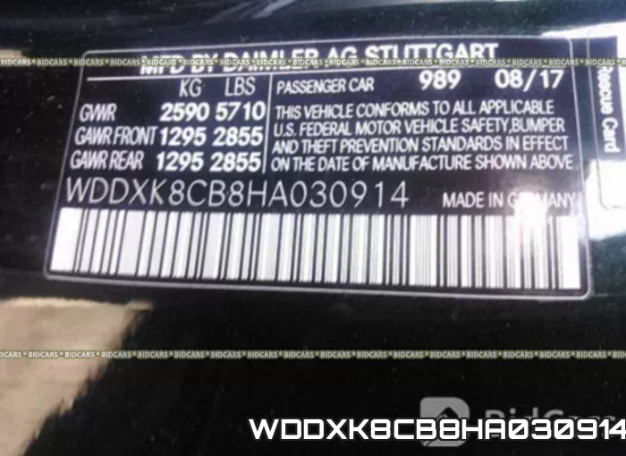 WDDXK8CB8HA030914 фото 10