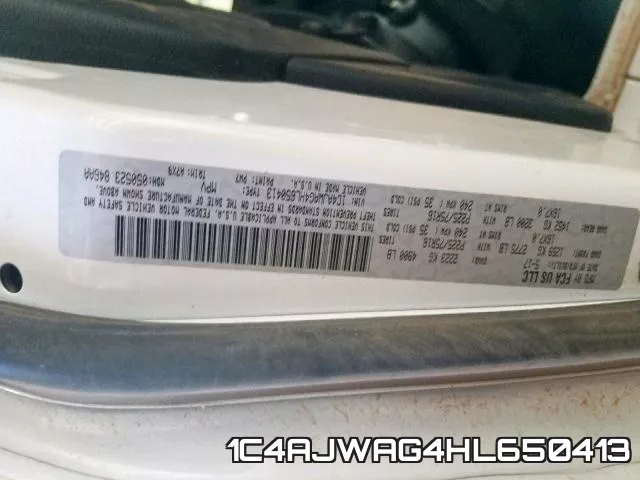 1C4AJWAG4HL650413 фото 2