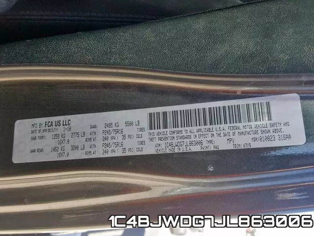 1C4BJWDG7JL863006 фото 2