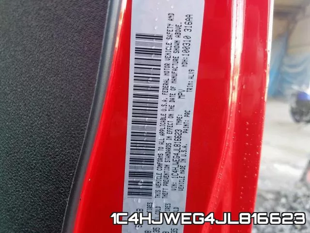 1C4HJWEG4JL816623 фото 2