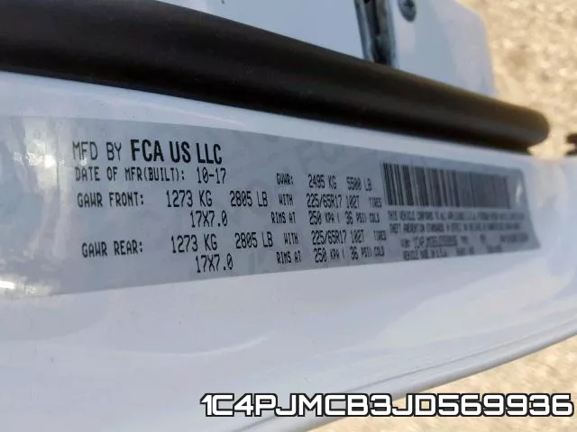 1C4PJMCB3JD569936 фото 2