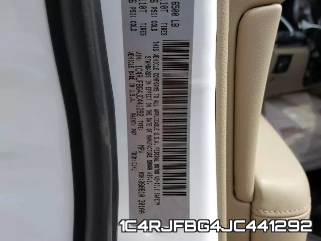 1C4RJFBG4JC441292 фото 2