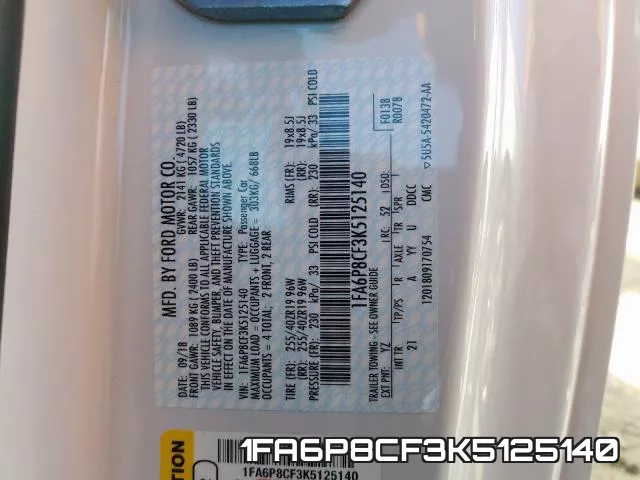 1FA6P8CF3K5125140 фото 2