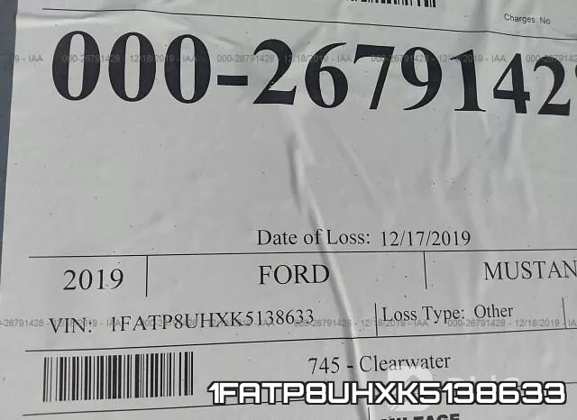 1FATP8UHXK5138633 фото 10