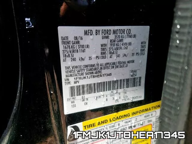 1FMJK1JT8HEA17345 фото 2