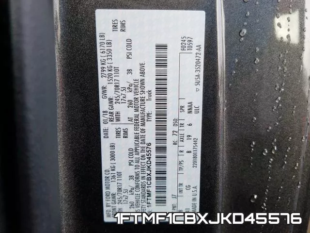 1FTMF1CBXJKD45576 фото 2