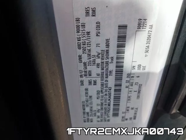 1FTYR2CMXJKA00743 фото 2