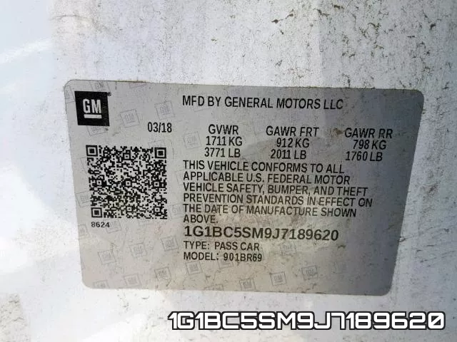 1G1BC5SM9J7189620 фото 2