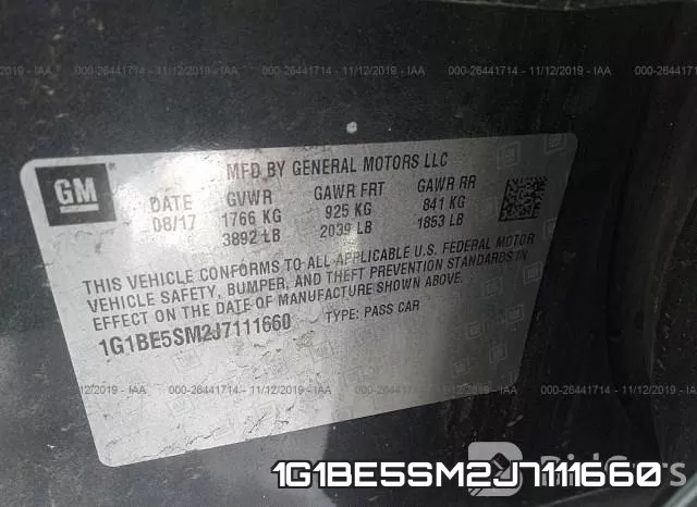 1G1BE5SM2J7111660 фото 10