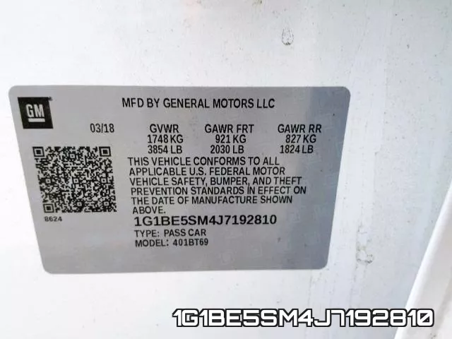 1G1BE5SM4J7192810 фото 2