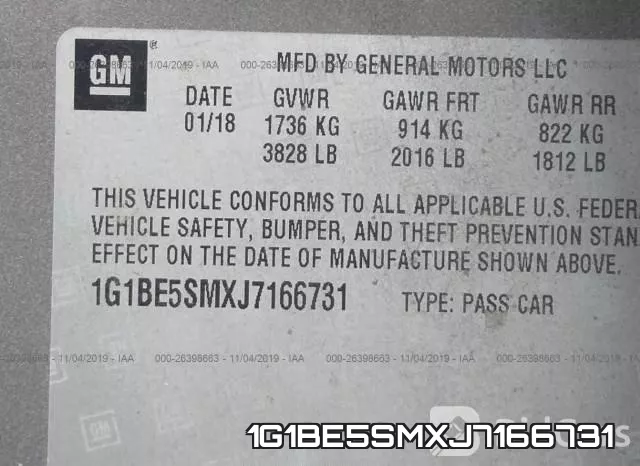 1G1BE5SMXJ7166731 фото 10