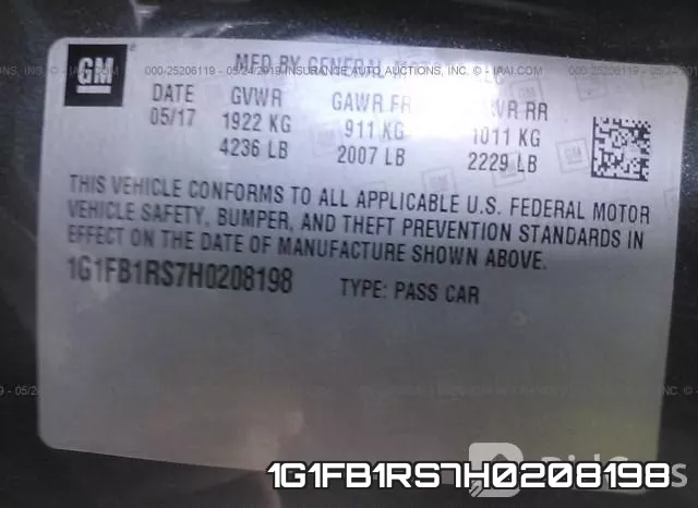 1G1FB1RS7H0208198 фото 10