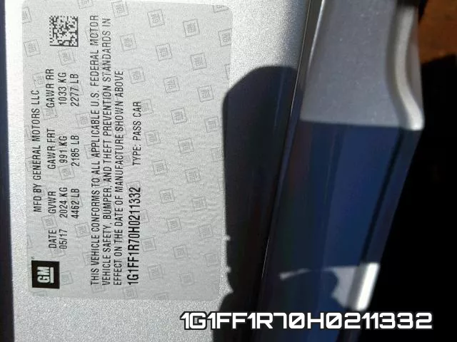 1G1FF1R70H0211332 фото 2