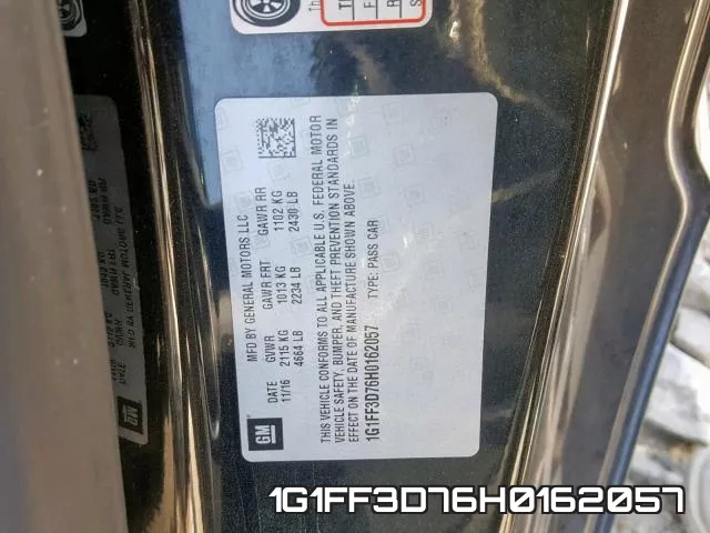 1G1FF3D76H0162057 фото 2