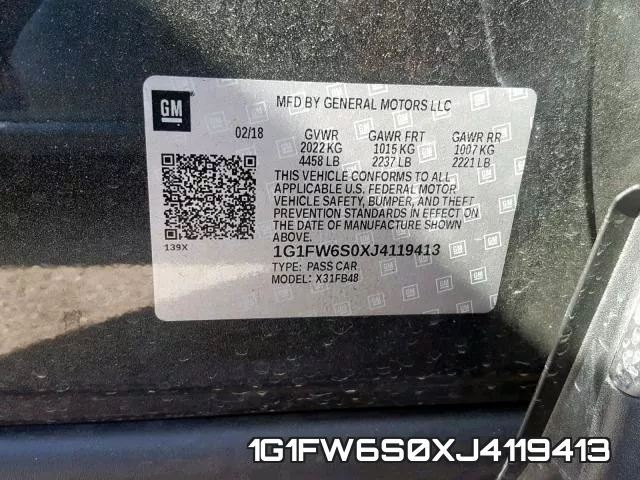 1G1FW6S0XJ4119413 фото 2