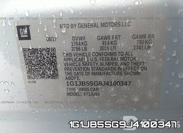 1G1JB5SG9J4100347 фото 10