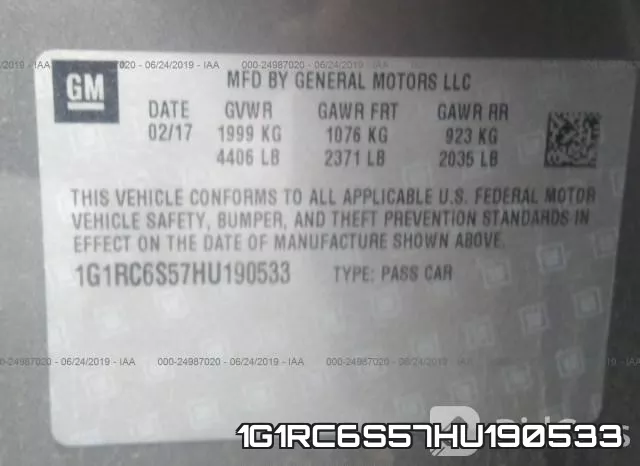 1G1RC6S57HU190533 фото 10