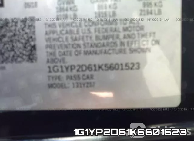 1G1YP2D61K5601523 фото 10