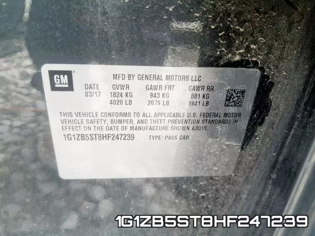 1G1ZB5ST8HF247239 фото 2