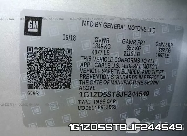 1G1ZD5ST8JF244549 фото 10