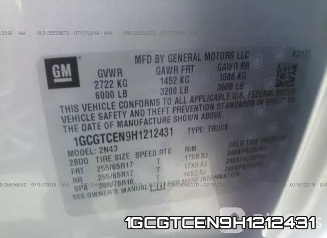 1GCGTCEN9H1212431 фото 9
