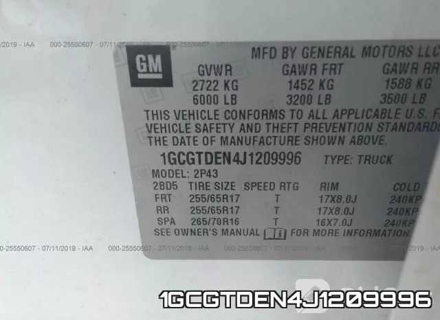 1GCGTDEN4J1209996 фото 10
