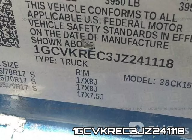 1GCVKREC3JZ241118 фото 10