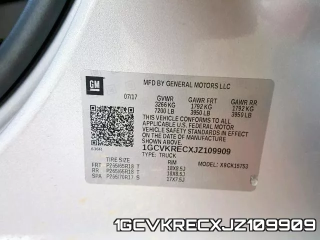 1GCVKRECXJZ109909 фото 2