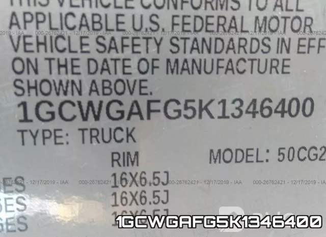 1GCWGAFG5K1346400 фото 10