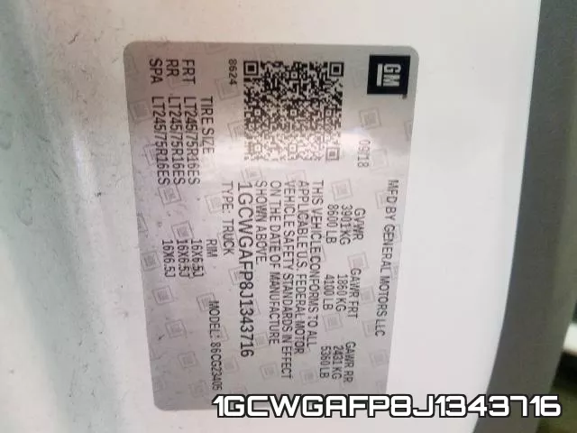 1GCWGAFP8J1343716 фото 2
