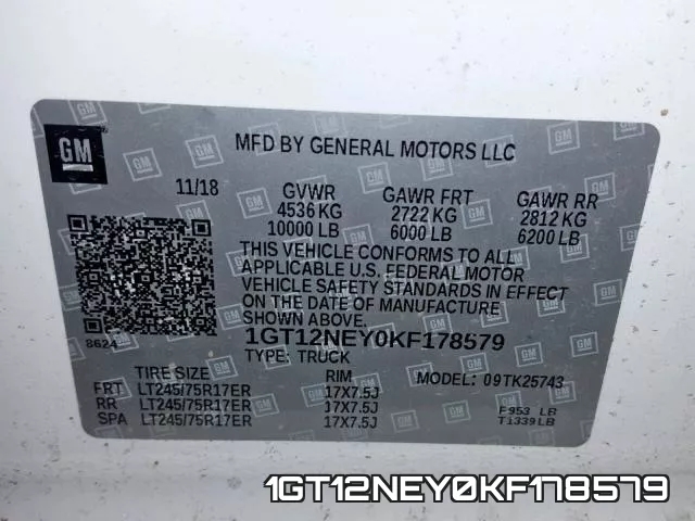 1GT12NEY0KF178579 фото 2