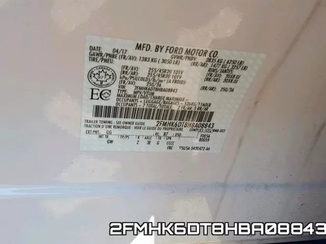 2FMHK6DT8HBA08843 фото 2