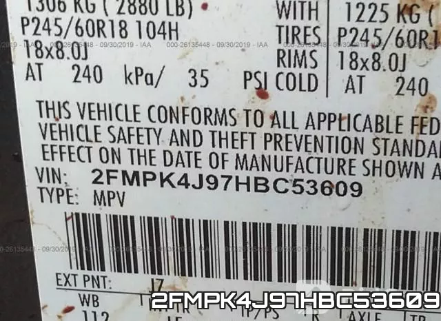 2FMPK4J97HBC53609 фото 10