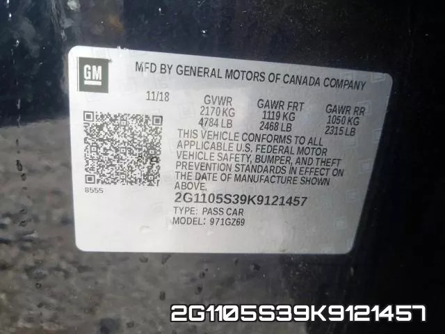 2G1105S39K9121457 фото 2