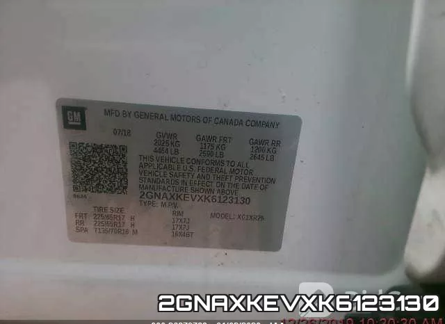 2GNAXKEVXK6123130 фото 9