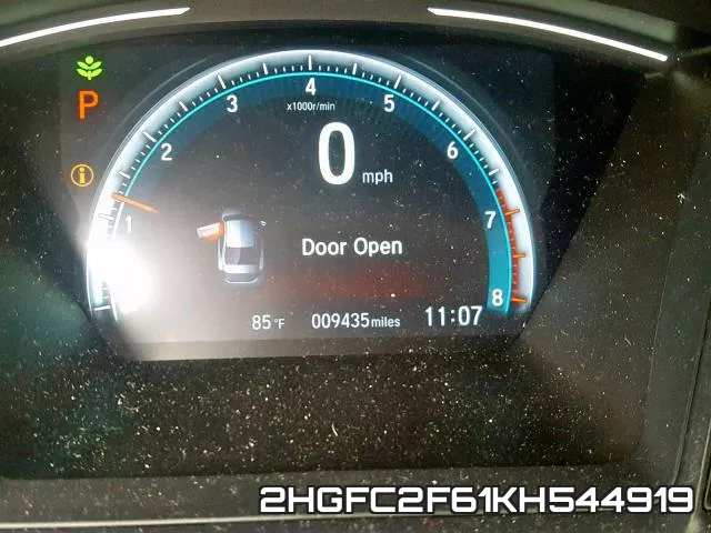 2HGFC2F61KH544919 фото 9
