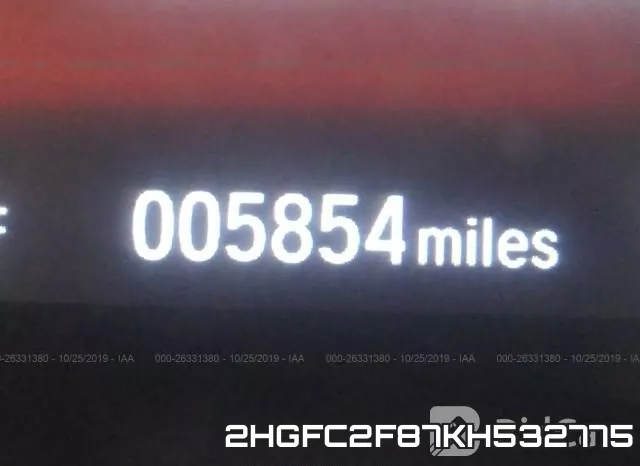 2HGFC2F87KH532775 фото 8